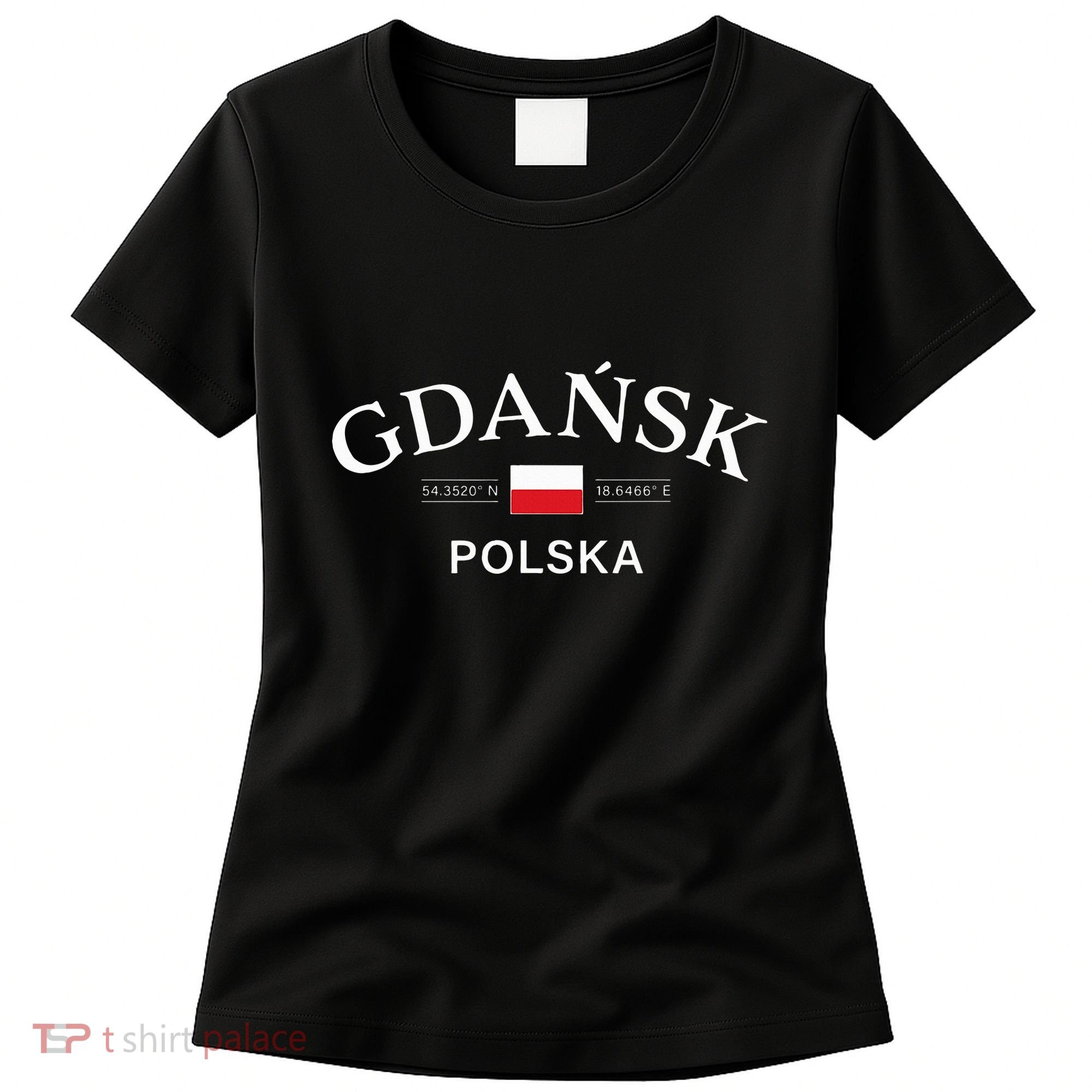 Gdansk Polska Polish Coordinates Women's T-Shirt