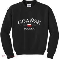 Gdansk Polska Polish Coordinates Kids Sweatshirt thumb 0