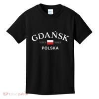 Gdansk Polska Polish Coordinates Kids T-Shirt thumb 0