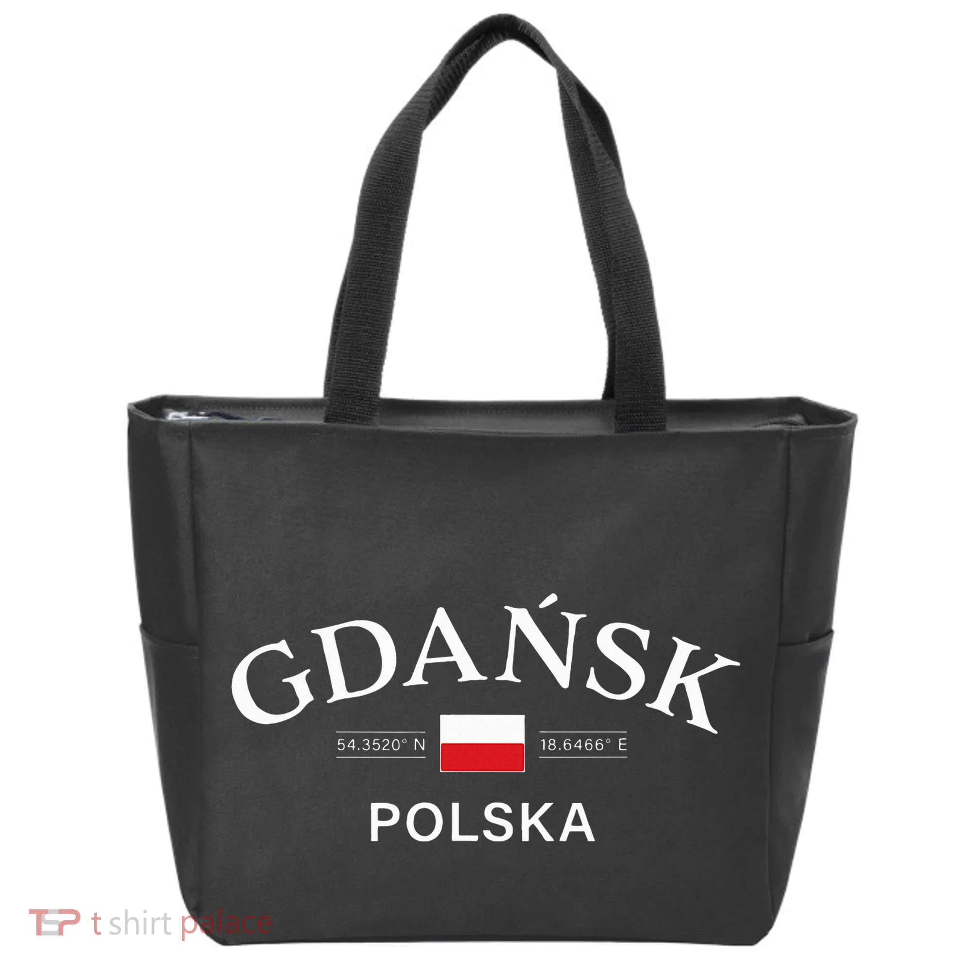 Gdansk Polska Polish Coordinates Tote Bag