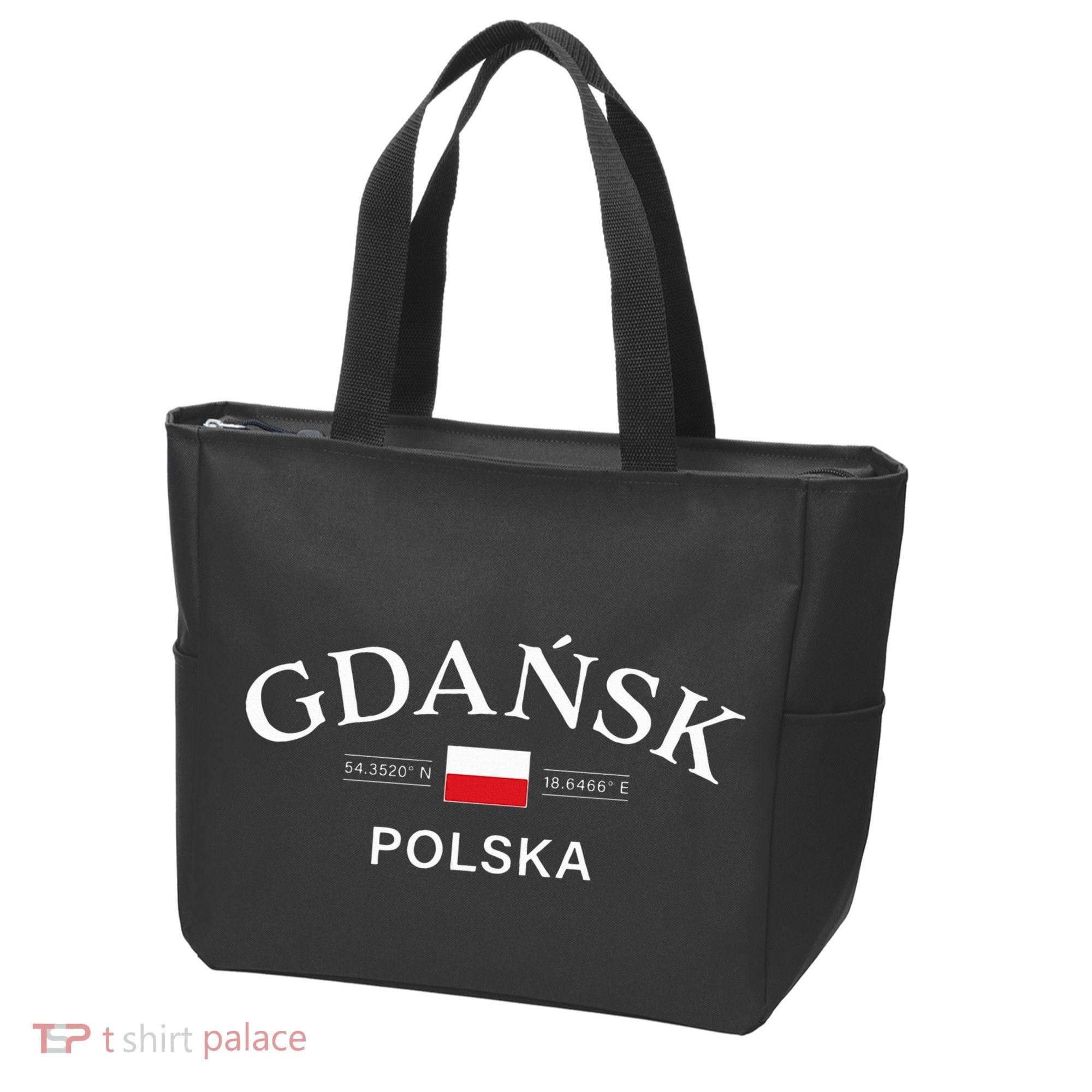 Gdansk Polska Polish Coordinates Tote Bag