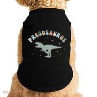Groovy Pregosaurus Pregnancy Announcet Expecting Mom Gift Doggie Tank thumb 0