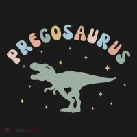 Groovy Pregosaurus Pregnancy Announcet Expecting Mom Gift Women's Hoodie thumb 2