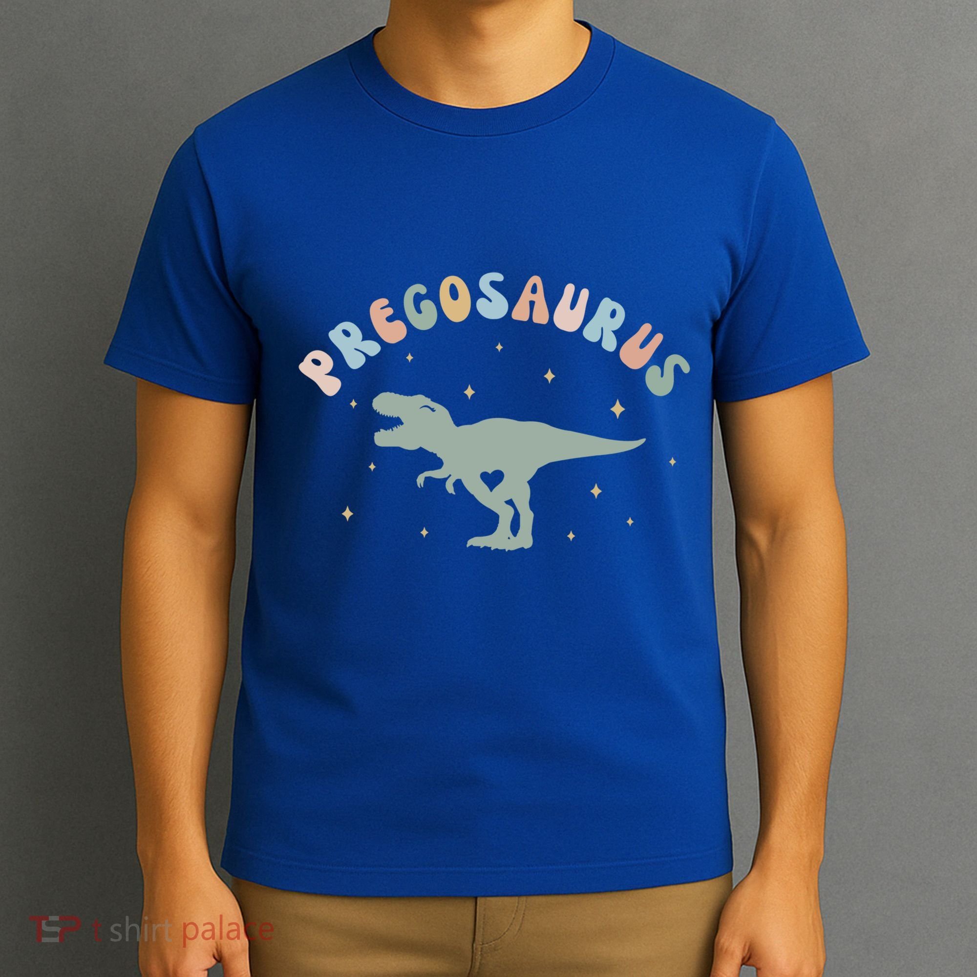 Groovy Pregosaurus Pregnancy Announcet Expecting Mom Gift T-Shirt