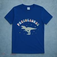 Groovy Pregosaurus Pregnancy Announcet Expecting Mom Gift T-Shirt thumb 5