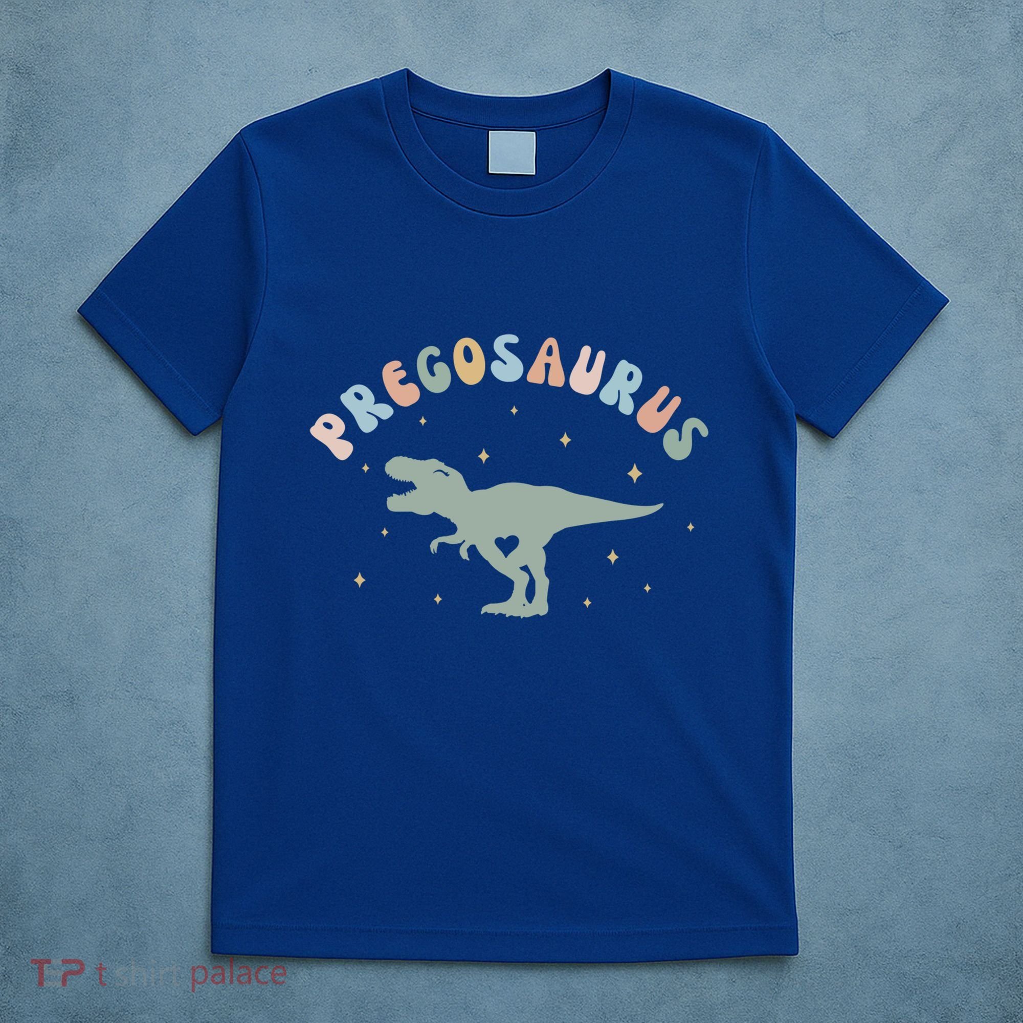 Groovy Pregosaurus Pregnancy Announcet Expecting Mom Gift T-Shirt