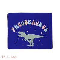 Groovy Pregosaurus Pregnancy Announcet Expecting Mom Gift Mousepad thumb 0