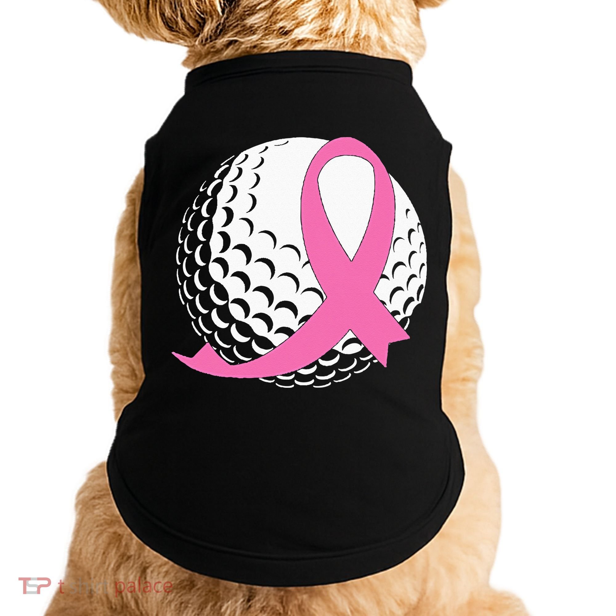 Golf Pink Ribbon Breast Cancer Awareness Doggie Tank