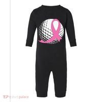 Golf Pink Ribbon Breast Cancer Awareness Infant Fleece One Piece thumb 0
