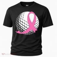 Golf Pink Ribbon Breast Cancer Awareness Cooling Performance Crew T-Shirt thumb 0