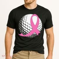 Golf Pink Ribbon Breast Cancer Awareness Cooling Performance Crew T-Shirt thumb 2