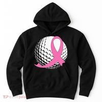 Golf Pink Ribbon Breast Cancer Awareness Hoodie thumb 0