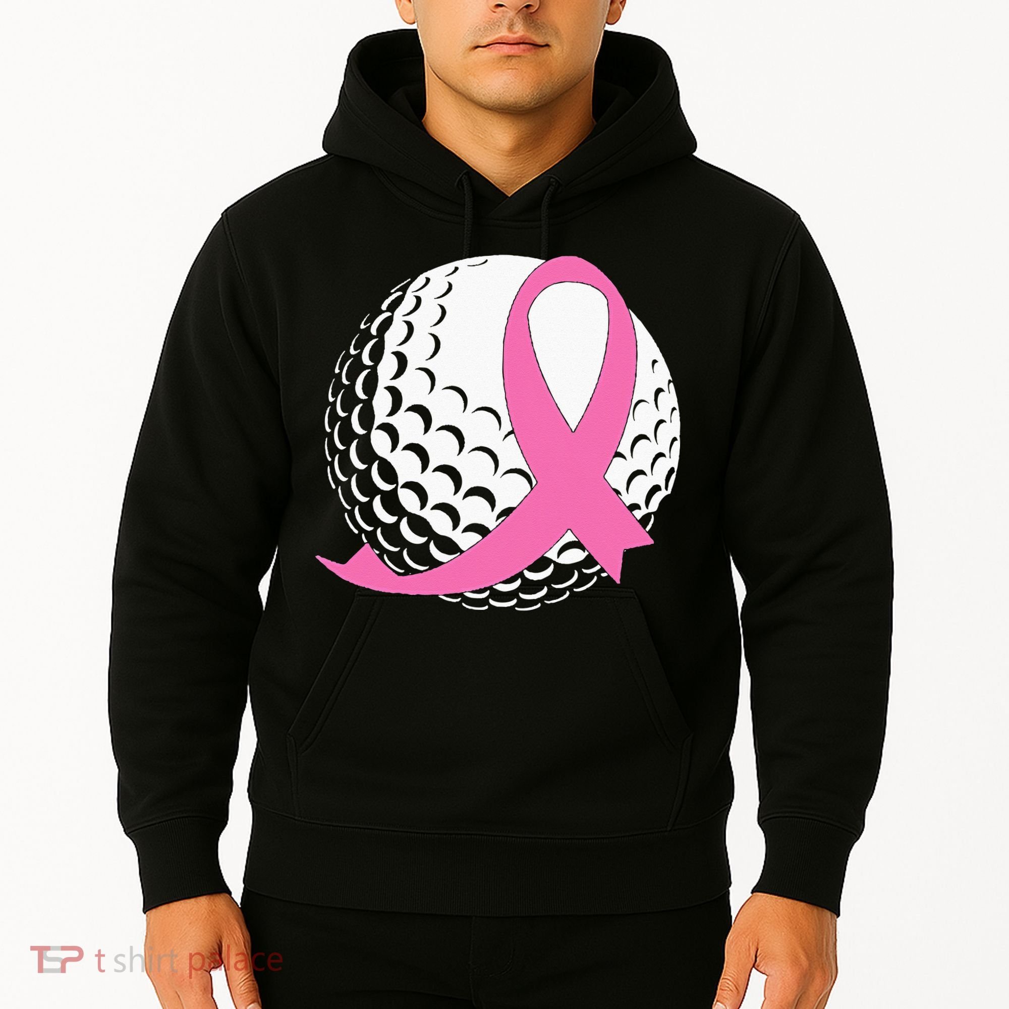 Golf Pink Ribbon Breast Cancer Awareness Hoodie