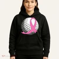 Golf Pink Ribbon Breast Cancer Awareness Hoodie thumb 5