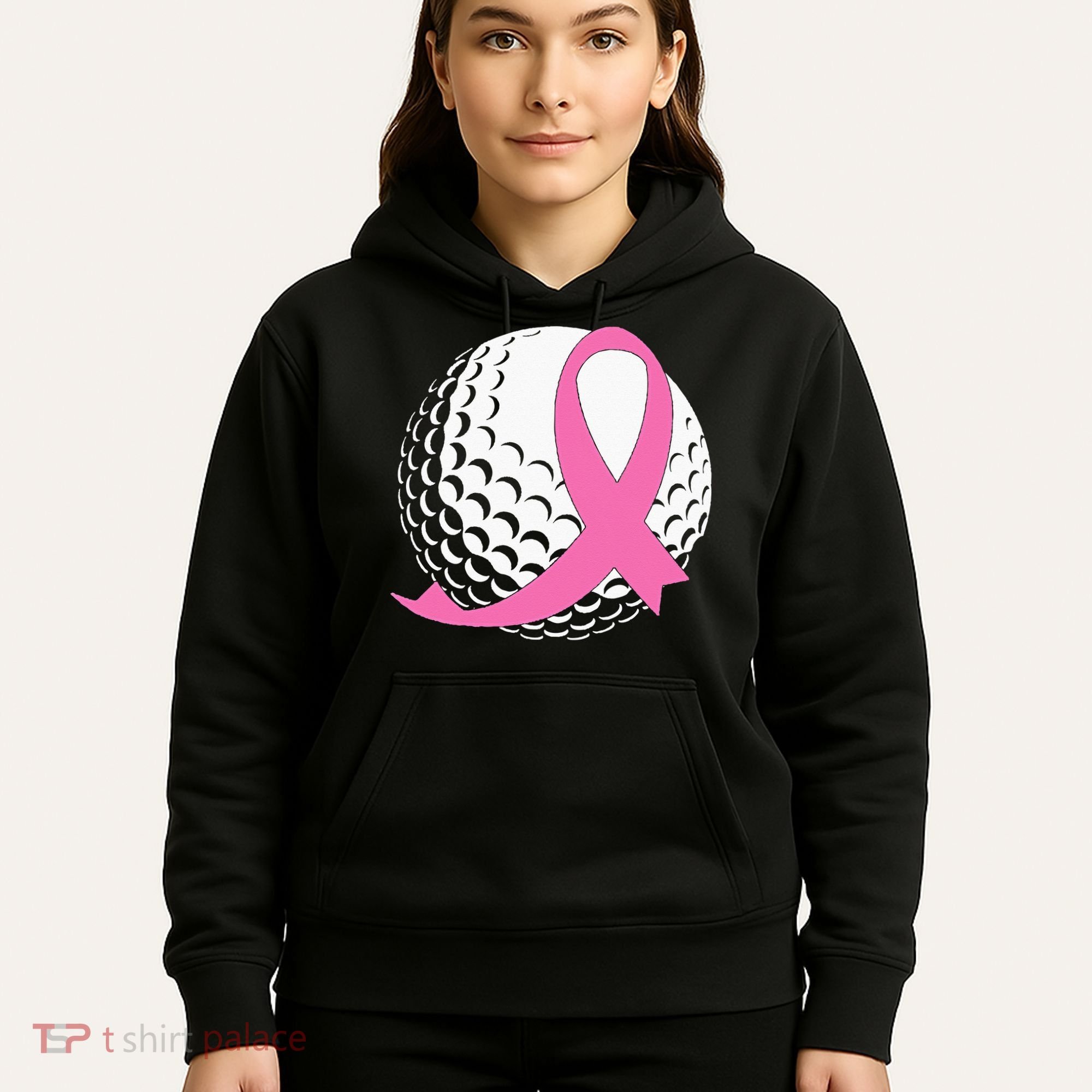 Golf Pink Ribbon Breast Cancer Awareness Hoodie