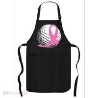 Golf Pink Ribbon Breast Cancer Awareness Apron thumb 0