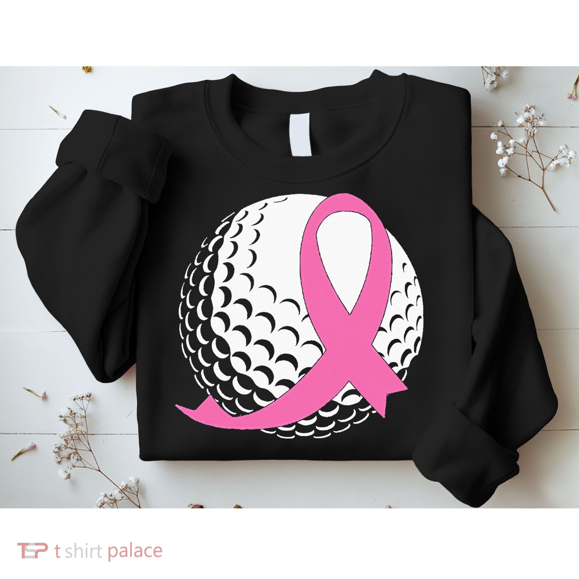 Golf Pink Ribbon Breast Cancer Awareness Sweatshirt