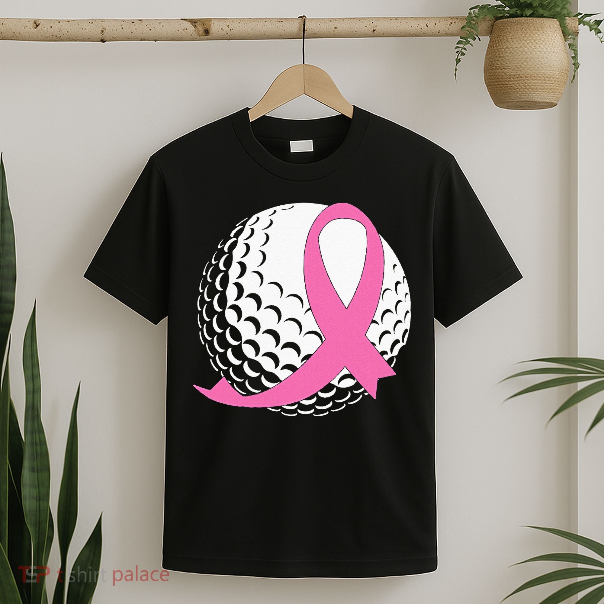 Golf Pink Ribbon Breast Cancer Awareness T-Shirt