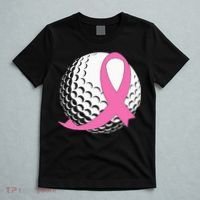 Golf Pink Ribbon Breast Cancer Awareness T-Shirt thumb 5