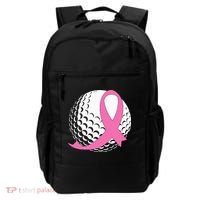 Golf Pink Ribbon Breast Cancer Awareness Backpack thumb 0