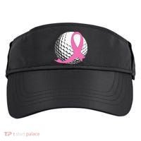 Golf Pink Ribbon Breast Cancer Awareness Adult Drive Performance Visor thumb 0