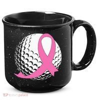 Golf Pink Ribbon Breast Cancer Awareness 15oz Campfire Ceramic Mug thumb 0