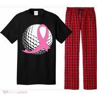 Golf Pink Ribbon Breast Cancer Awareness Pajama Set thumb 0