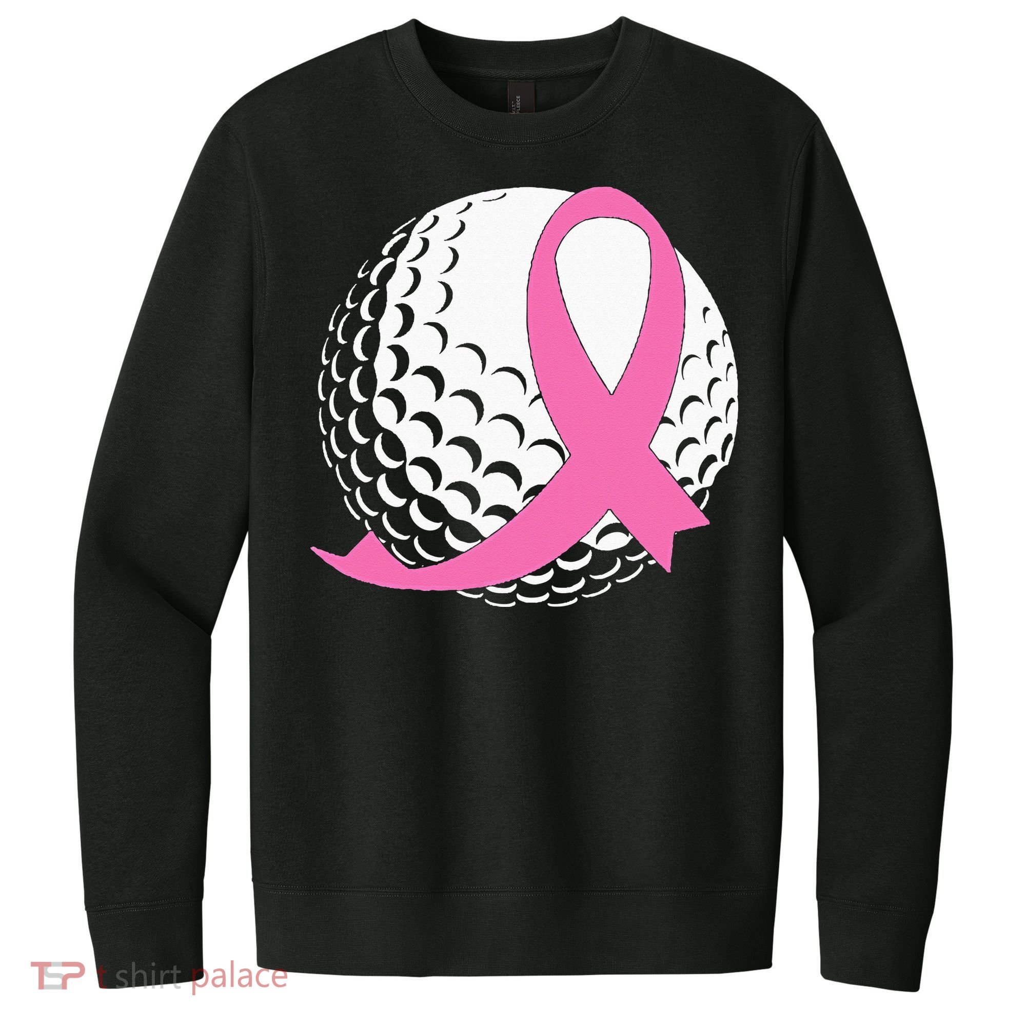 Golf Pink Ribbon Breast Cancer Awareness V.I.T. Fleece Crew Sweatshirt