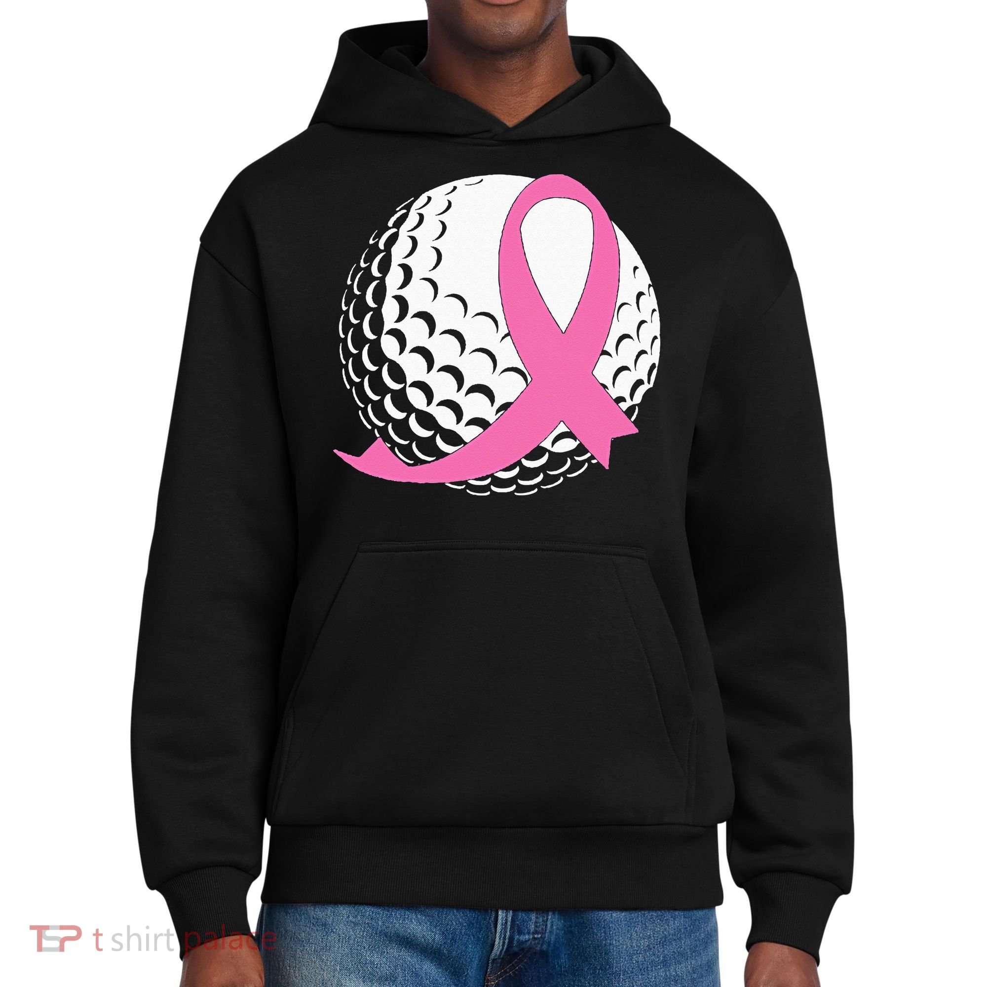 Golf Pink Ribbon Breast Cancer Awareness District V.I.T. Heavyweight Hoodie