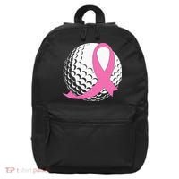 Golf Pink Ribbon Breast Cancer Awareness 16 in Basic Backpack thumb 0