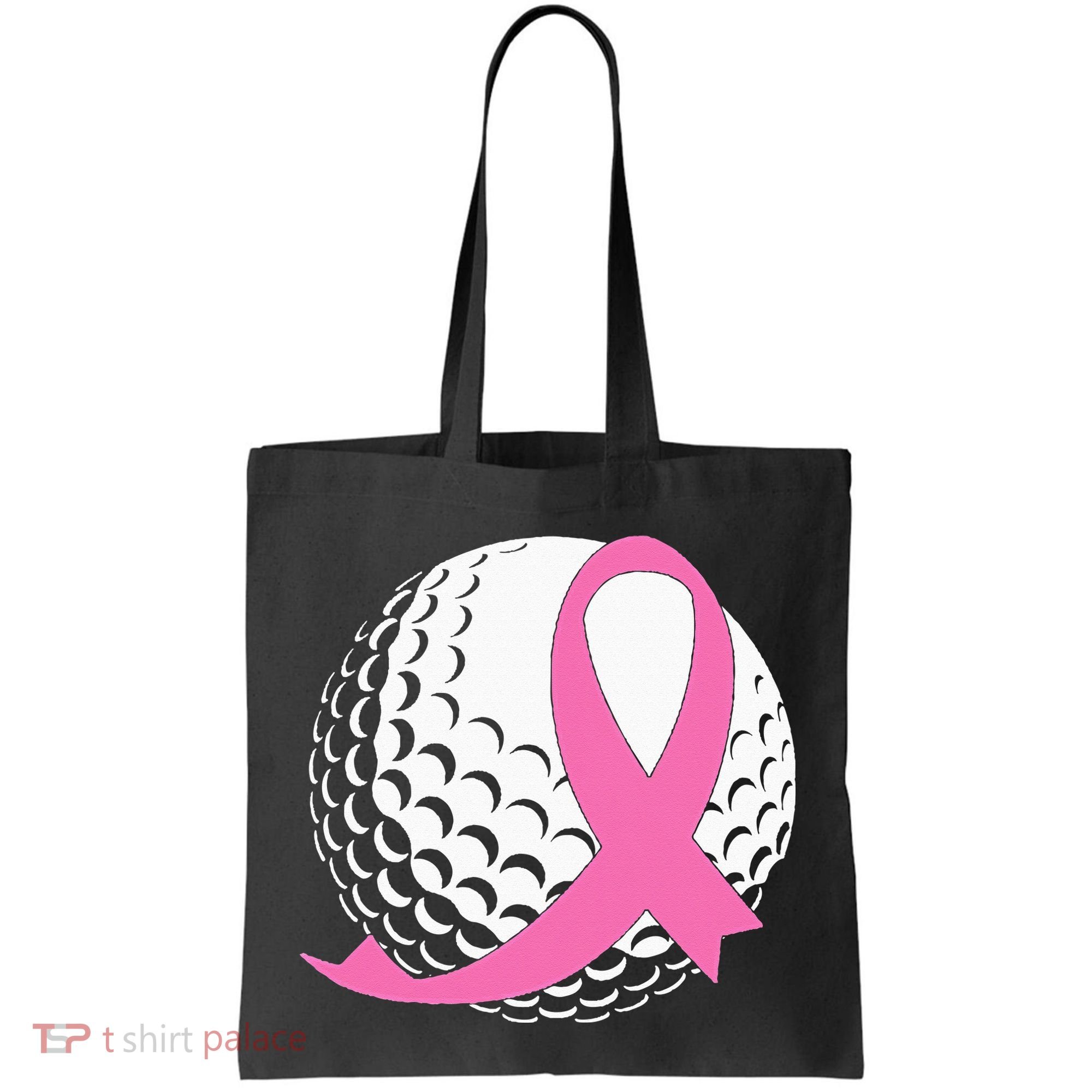 Golf Pink Ribbon Breast Cancer Awareness Tote Bag