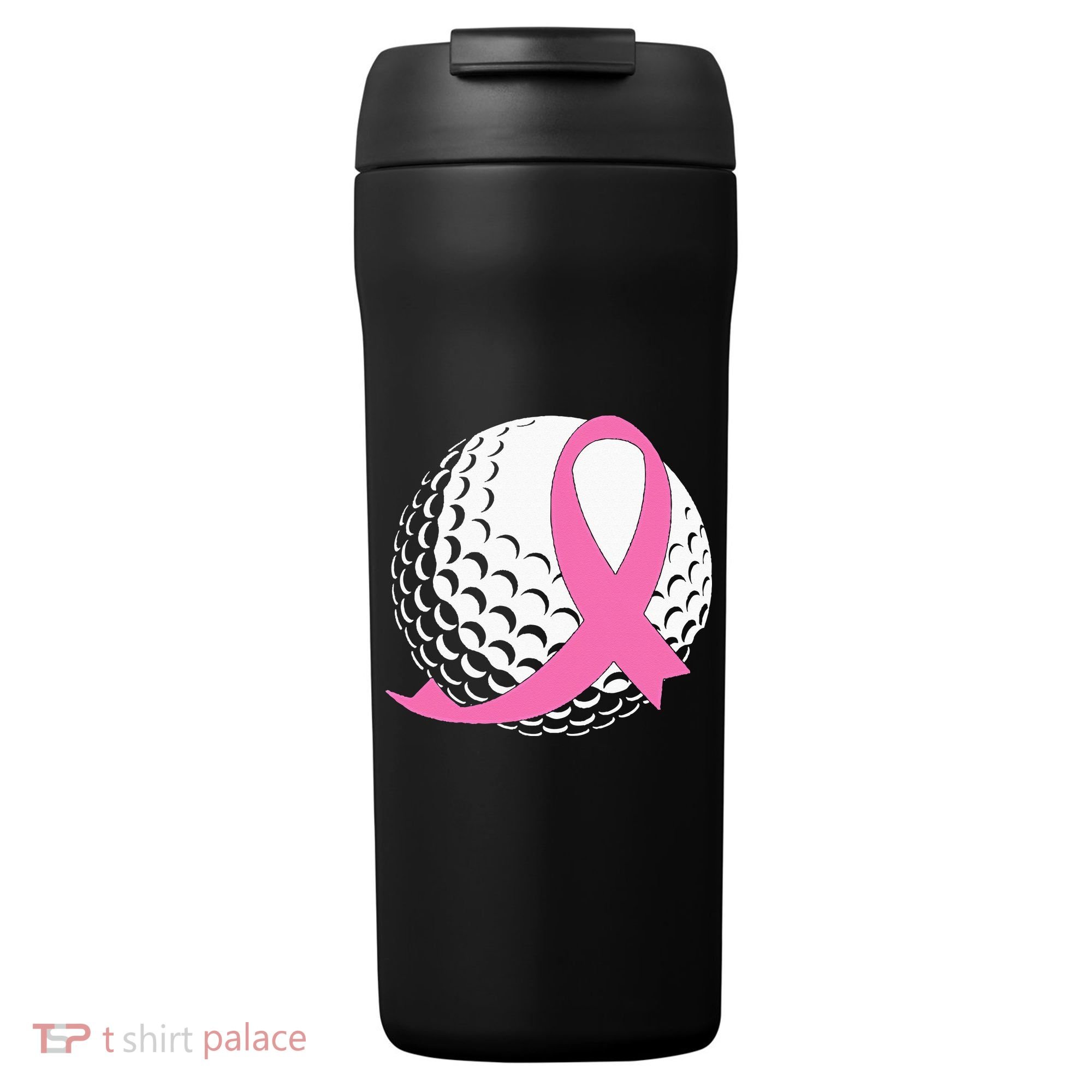 Golf Pink Ribbon Breast Cancer Awareness 24oz Duet Stainless Steel Tumbler