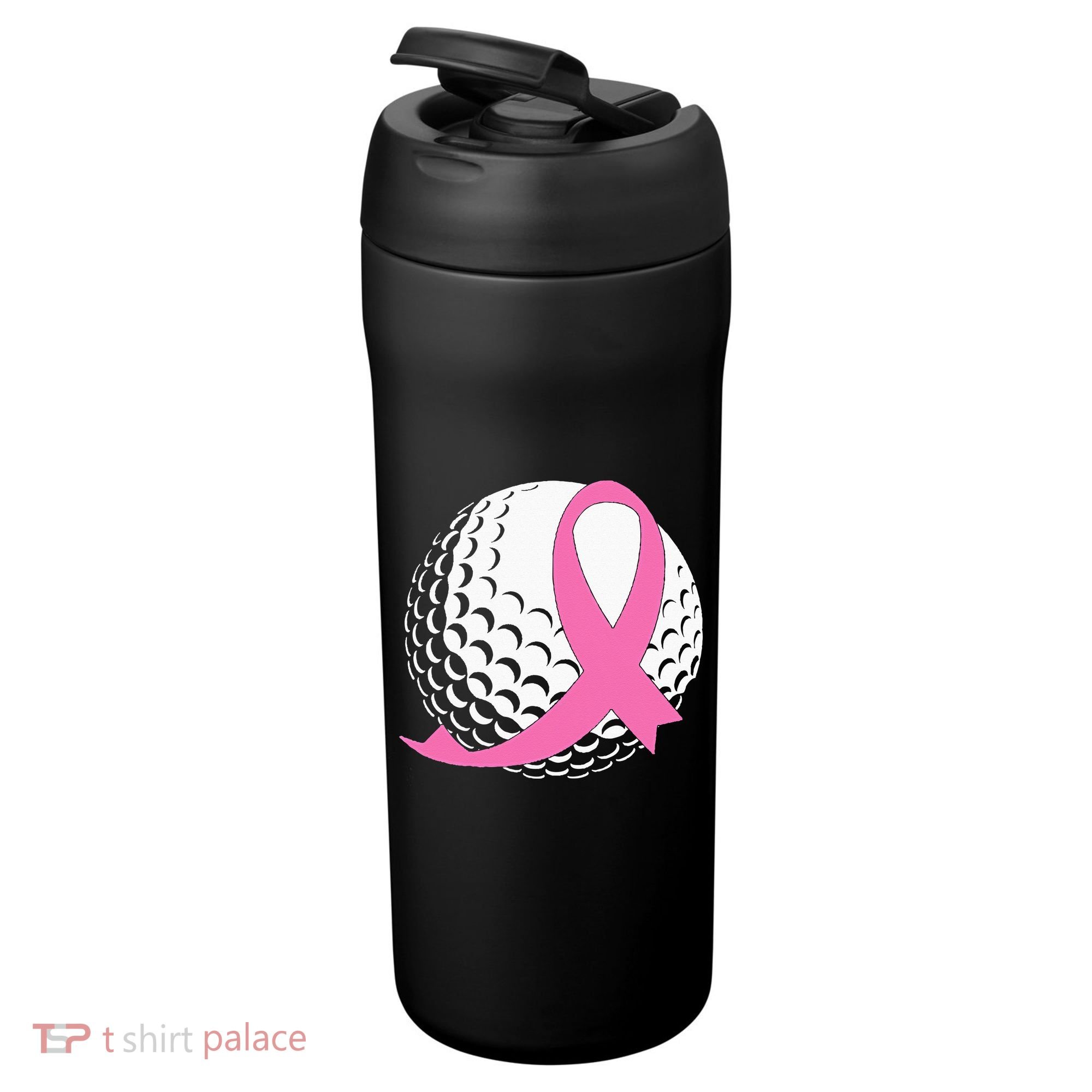 Golf Pink Ribbon Breast Cancer Awareness 24oz Duet Stainless Steel Tumbler
