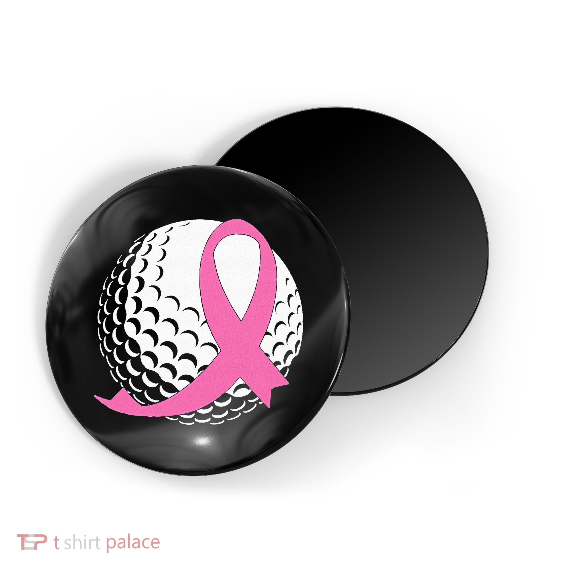 Golf Pink Ribbon Breast Cancer Awareness Magnet