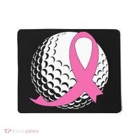 Golf Pink Ribbon Breast Cancer Awareness Mousepad thumb 0