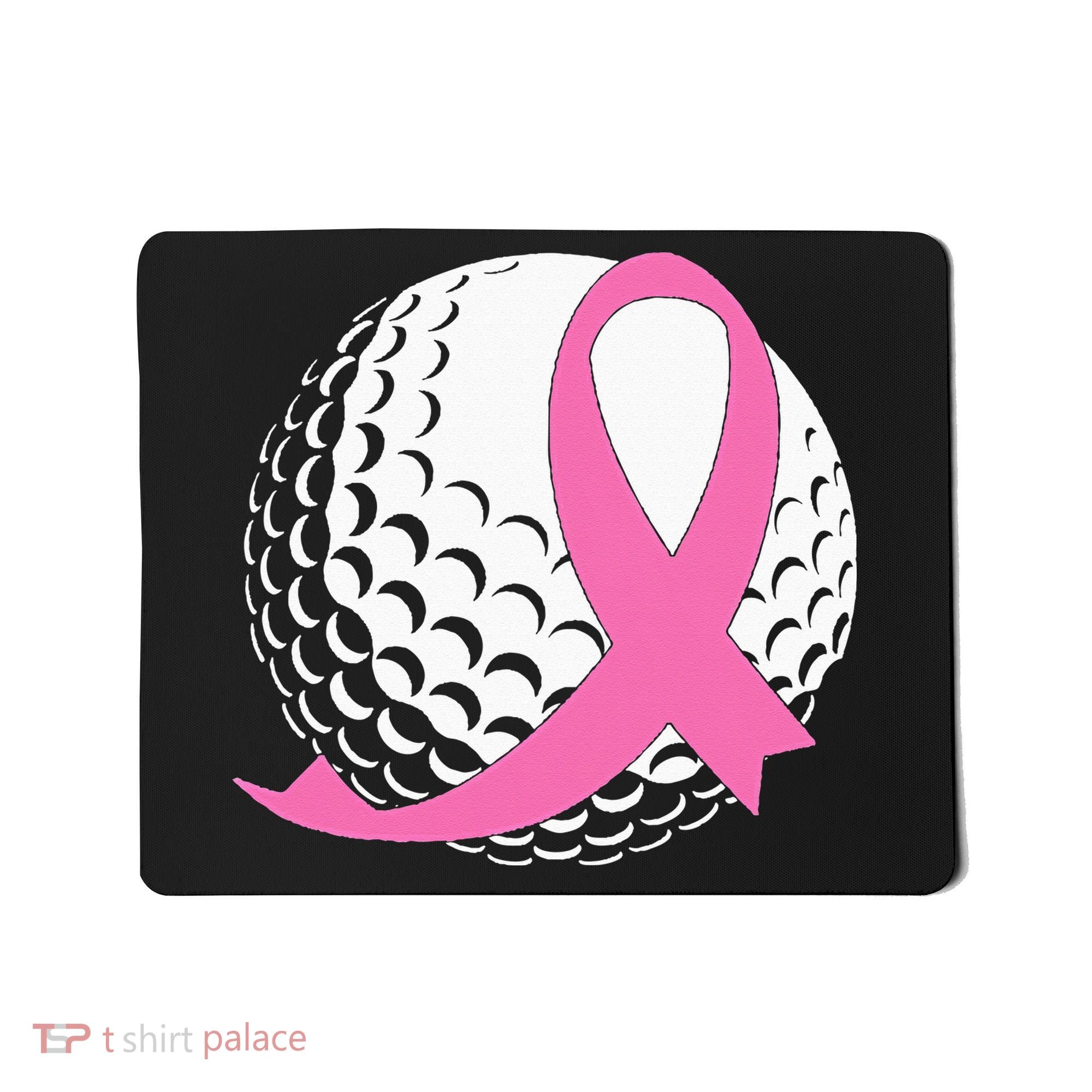 Golf Pink Ribbon Breast Cancer Awareness Mousepad