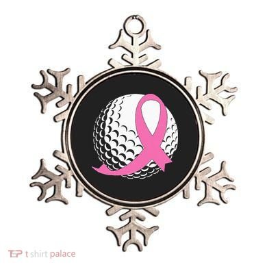 Golf Pink Ribbon Breast Cancer Awareness Ornament
