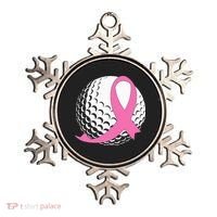 Golf Pink Ribbon Breast Cancer Awareness Ornament thumb 0