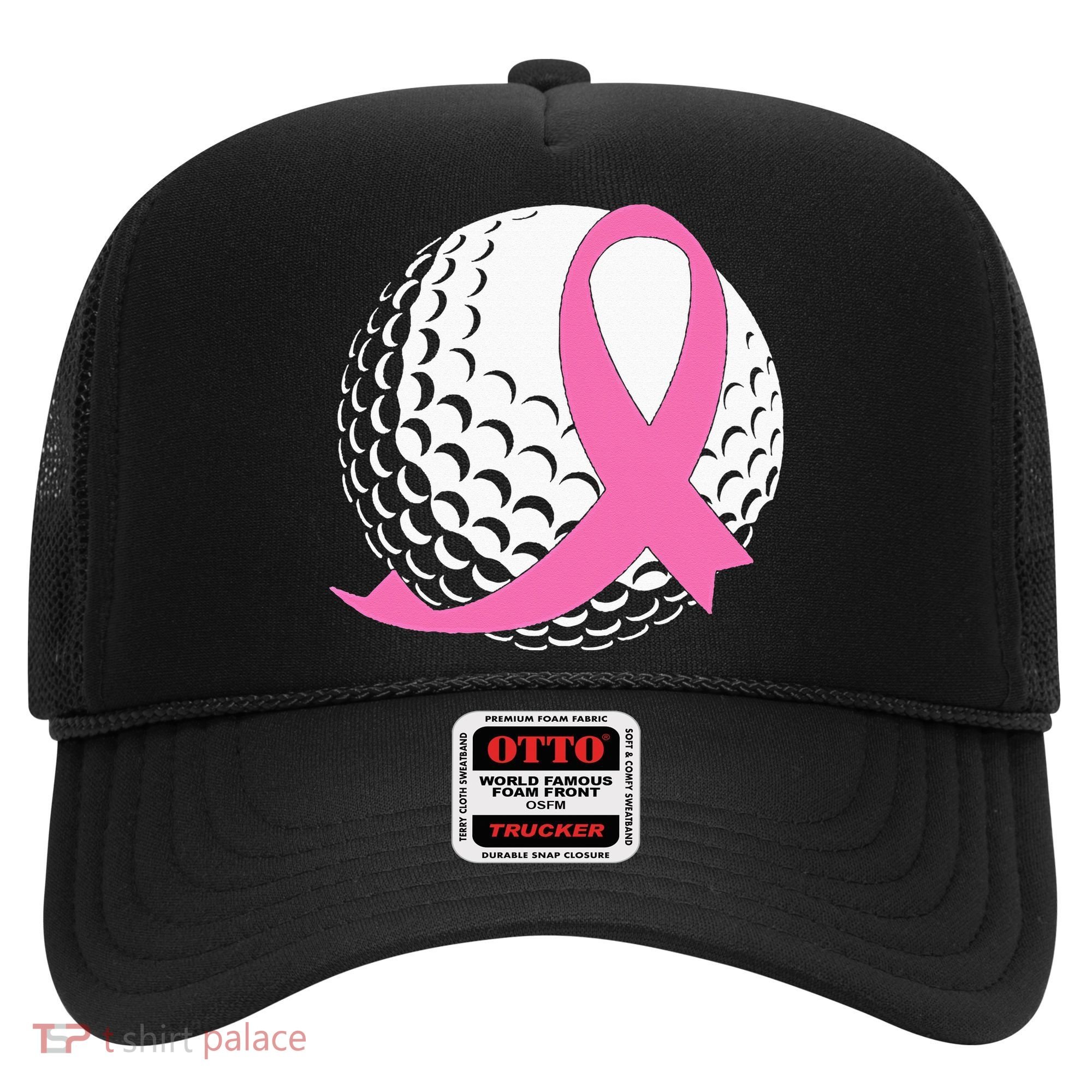Golf Pink Ribbon Breast Cancer Awareness Hat