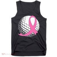 Golf Pink Ribbon Breast Cancer Awareness Tank Top thumb 0