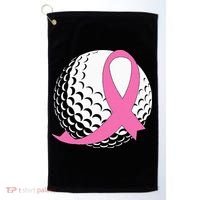 Golf Pink Ribbon Breast Cancer Awareness Golf Towel thumb 0
