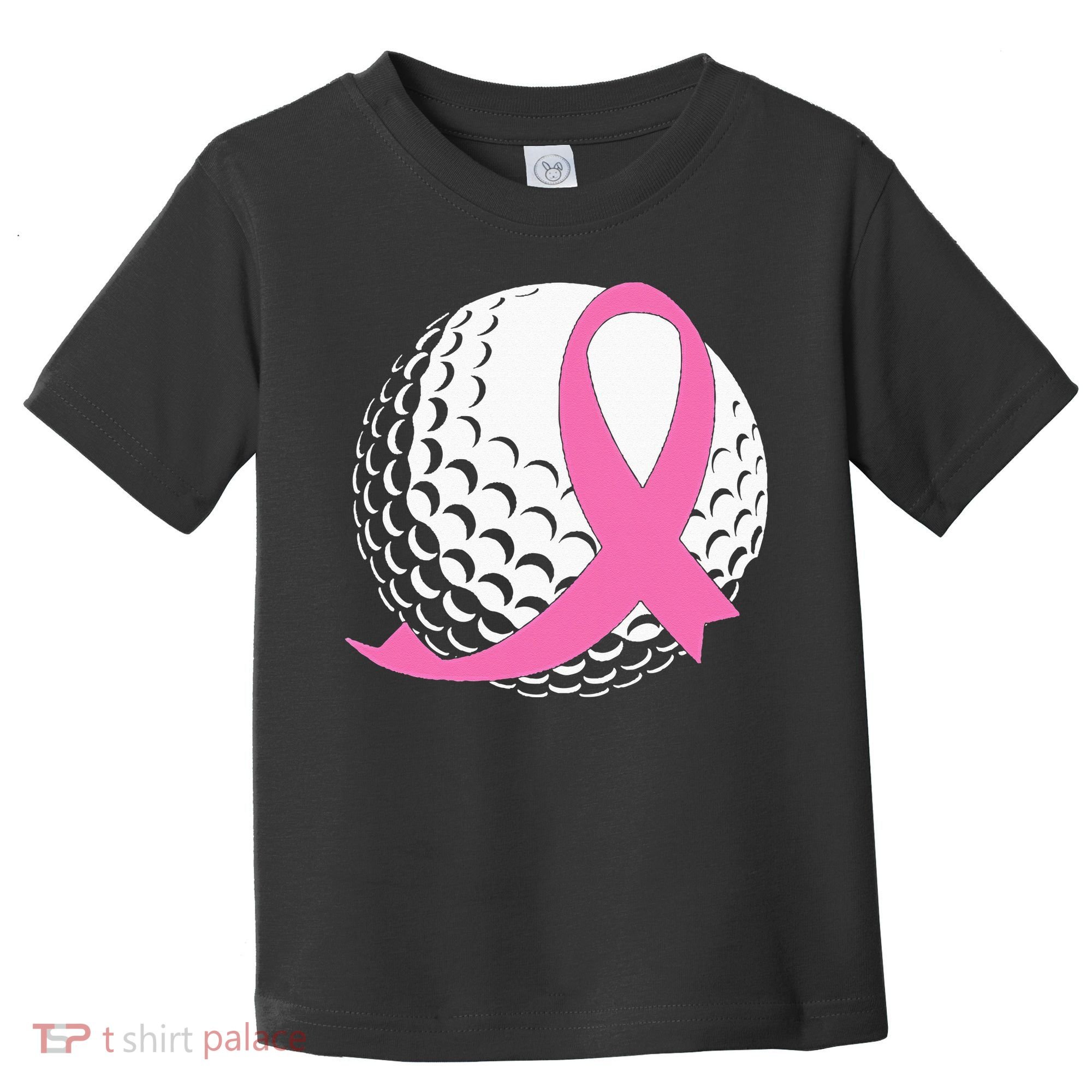 Golf Pink Ribbon Breast Cancer Awareness Toddler T-Shirt