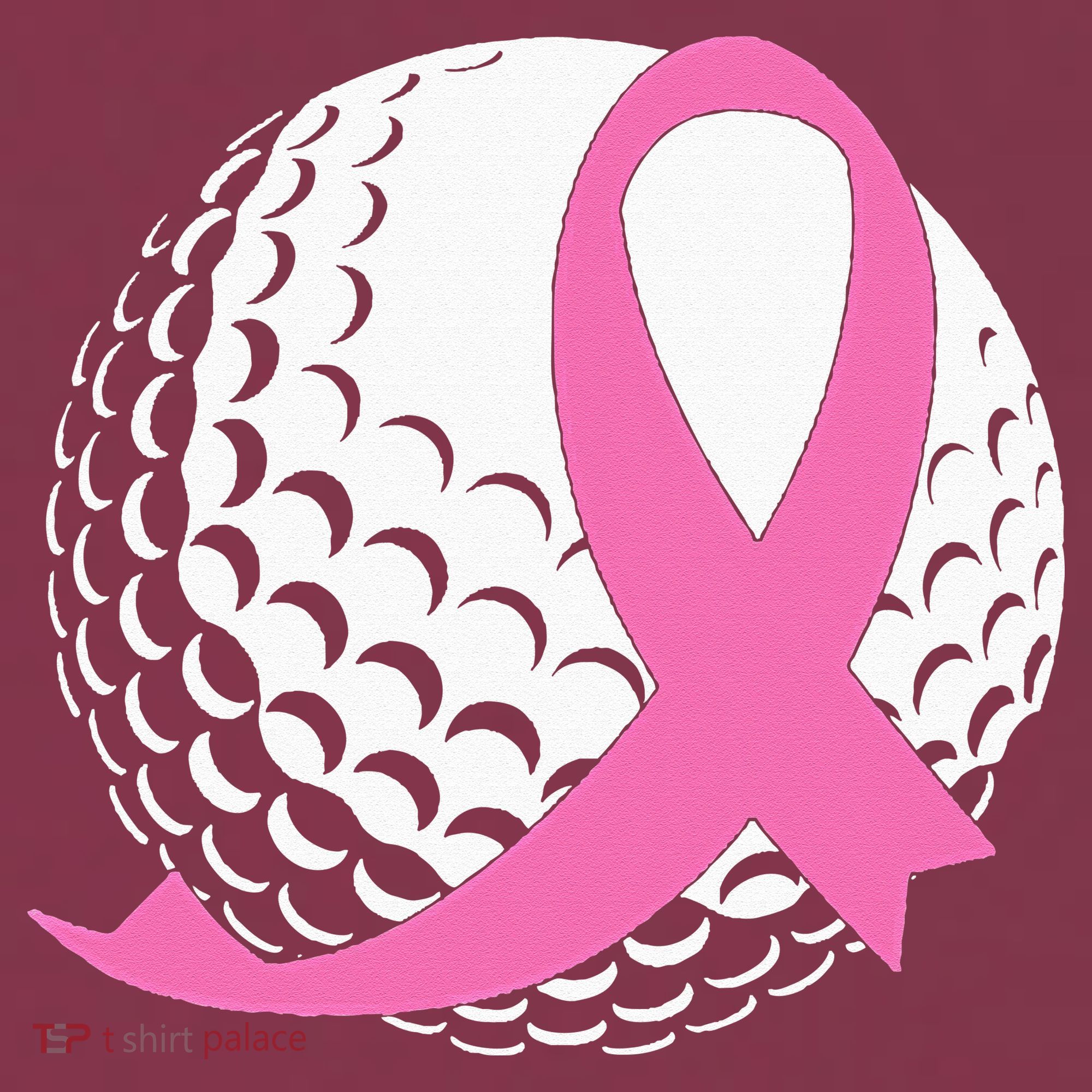 Golf Pink Ribbon Breast Cancer Awareness 16oz Travel Tumbler