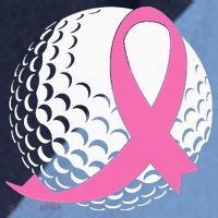 Golf Pink Ribbon Breast Cancer Awareness Raglan Baseball Sleeve Shirt thumb 2