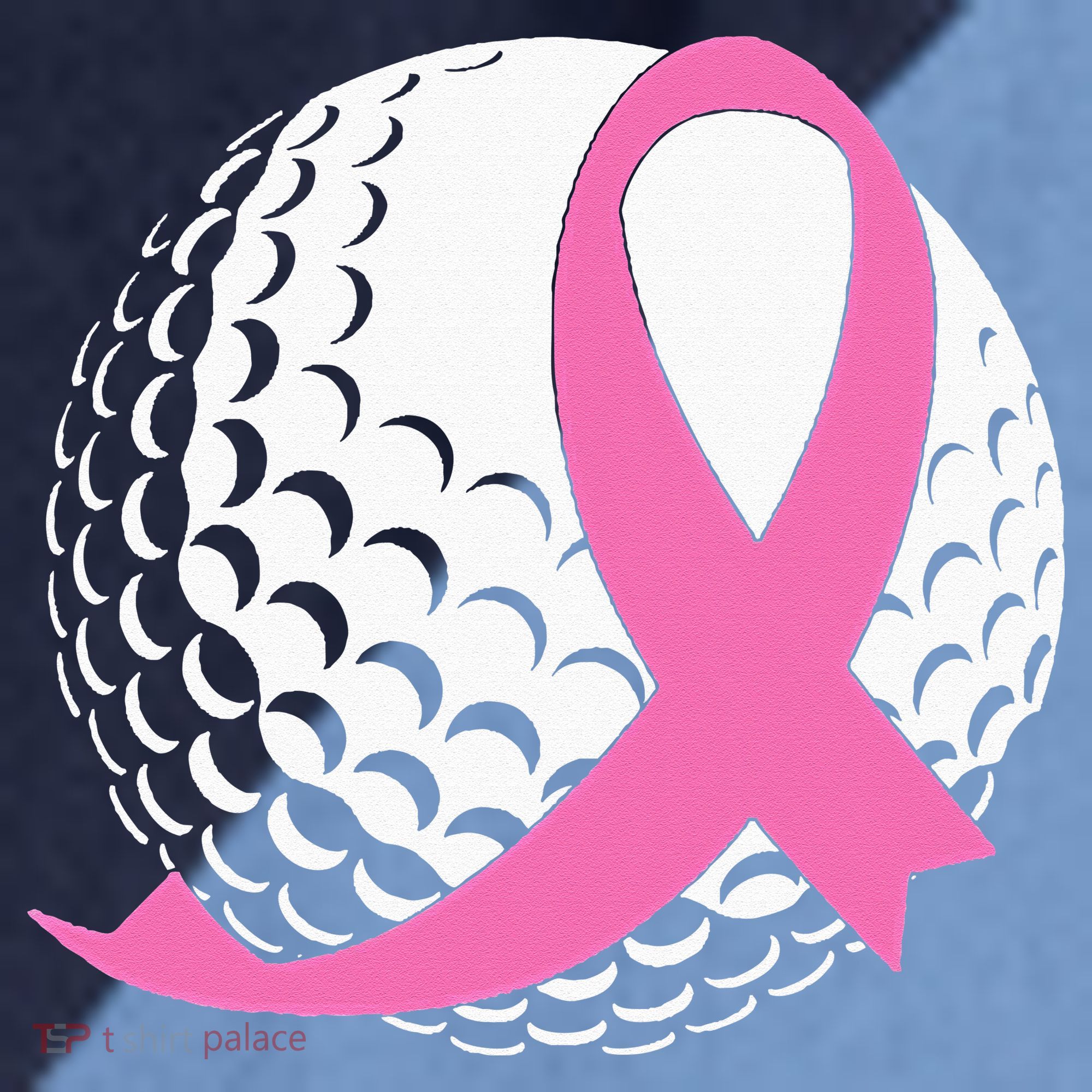 Golf Pink Ribbon Breast Cancer Awareness Raglan Baseball Sleeve Shirt