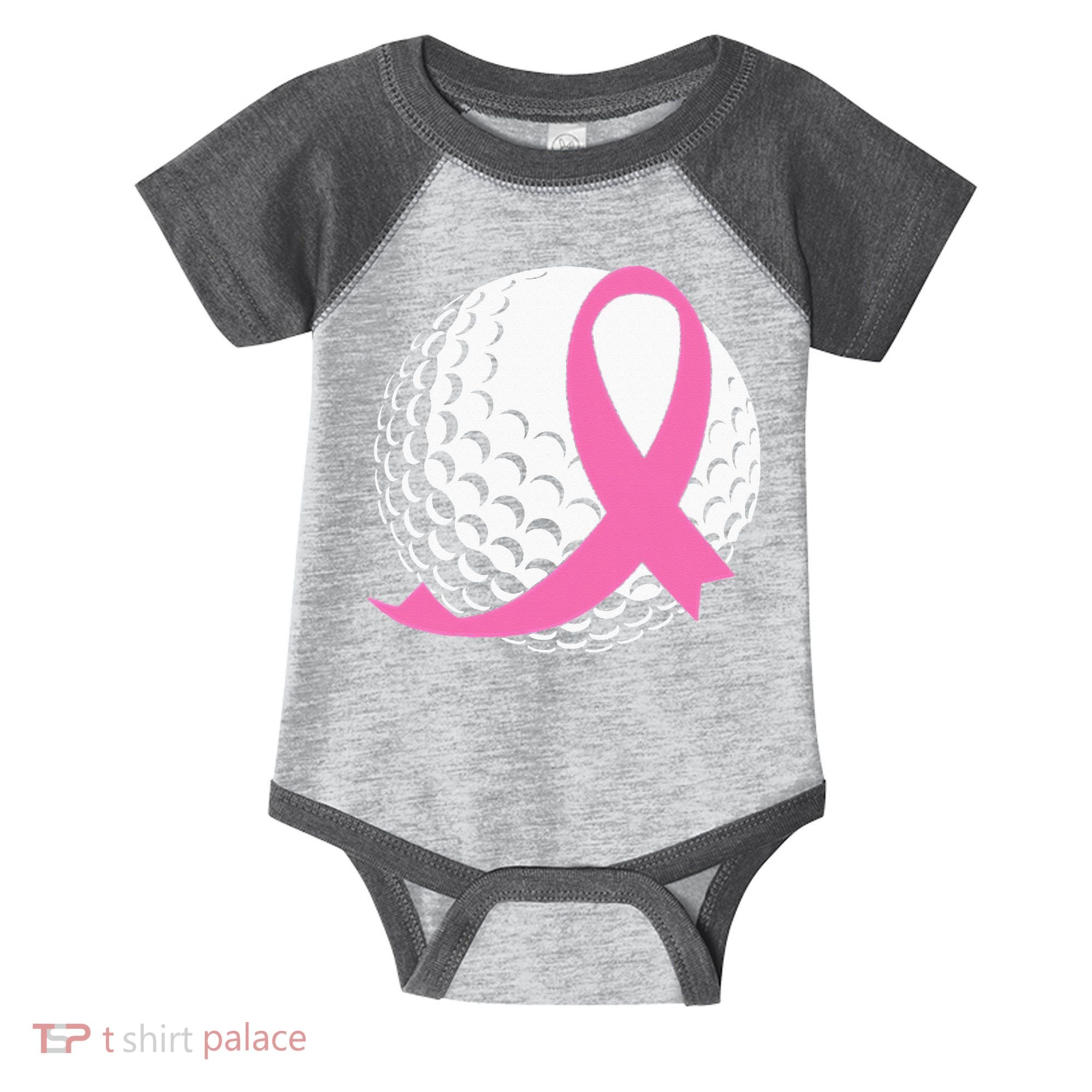 Golf Pink Ribbon Breast Cancer Awareness Infant Baby Jersey Bodysuit