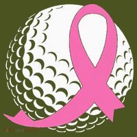 Golf Pink Ribbon Breast Cancer Awareness The Baniff Cuffed Pom Beanie thumb 2