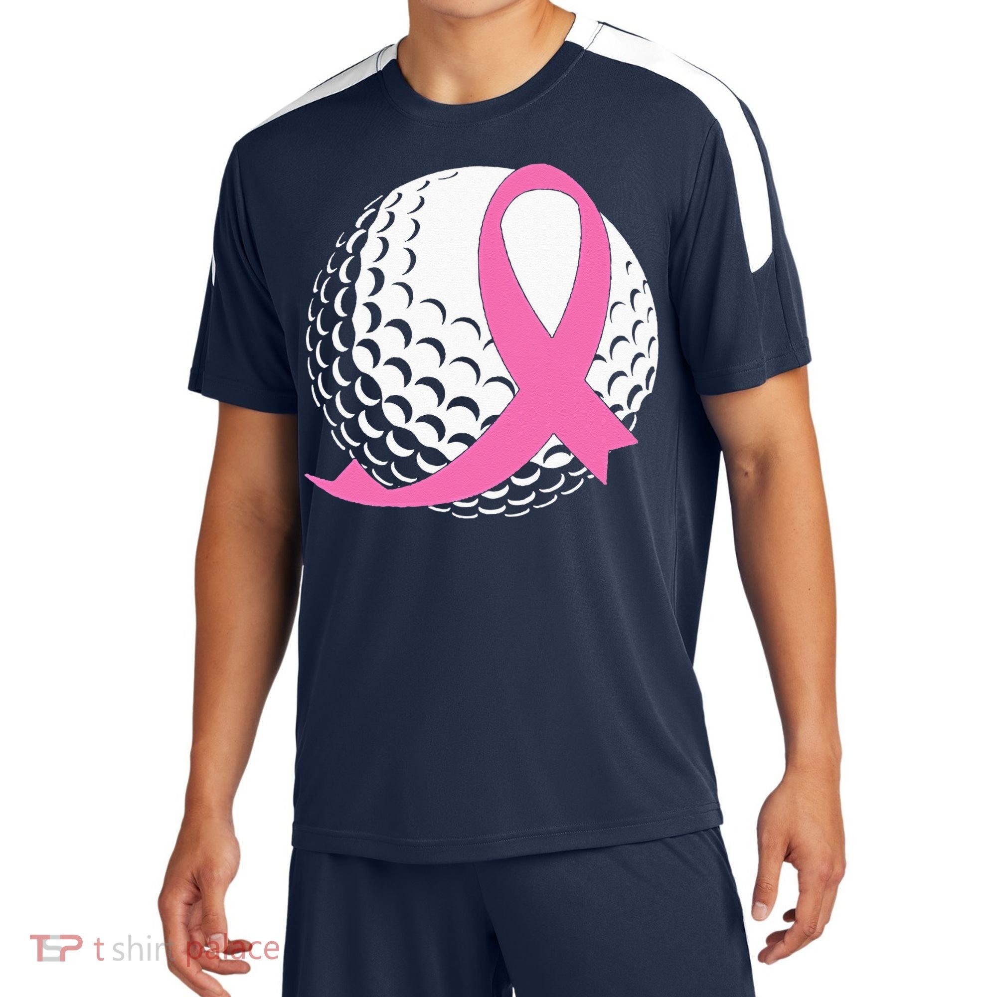 Golf Pink Ribbon Breast Cancer Awareness Sport-Tek Competitor United Soccer Jersey