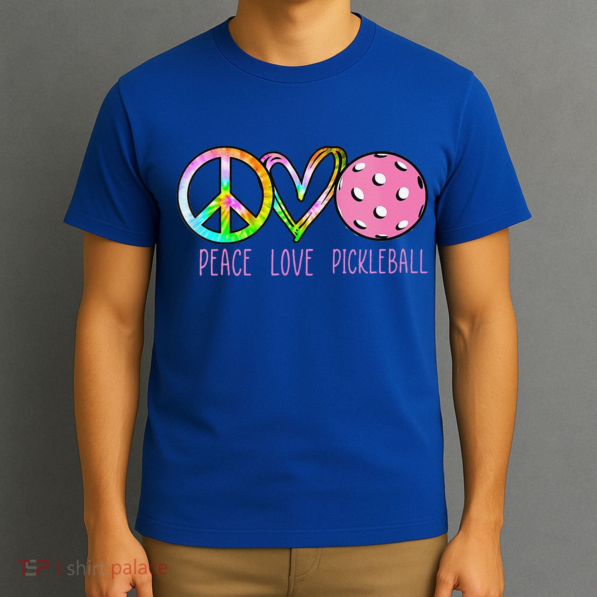 Girls Pickleball Retired Ladies Peace Love Pickleball T-Shirt
