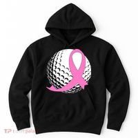 Golf Pink Ribbon Breast Cancer Awareness Hoodie thumb 0